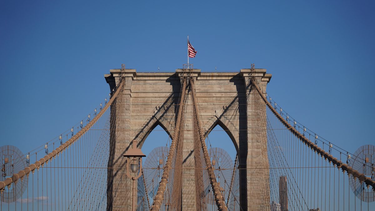 Brooklyn Bridge at dusk